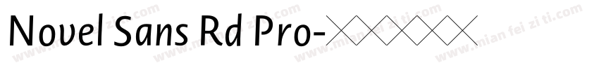 Novel Sans Rd Pro字体转换